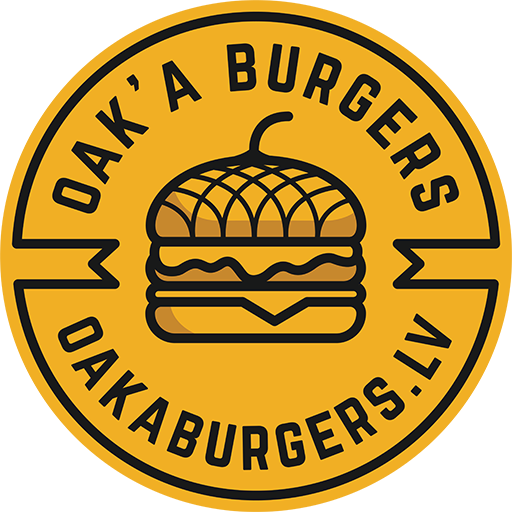 Lielizmēra radio vadāmās mašīnas - Oak'a Burgers logo